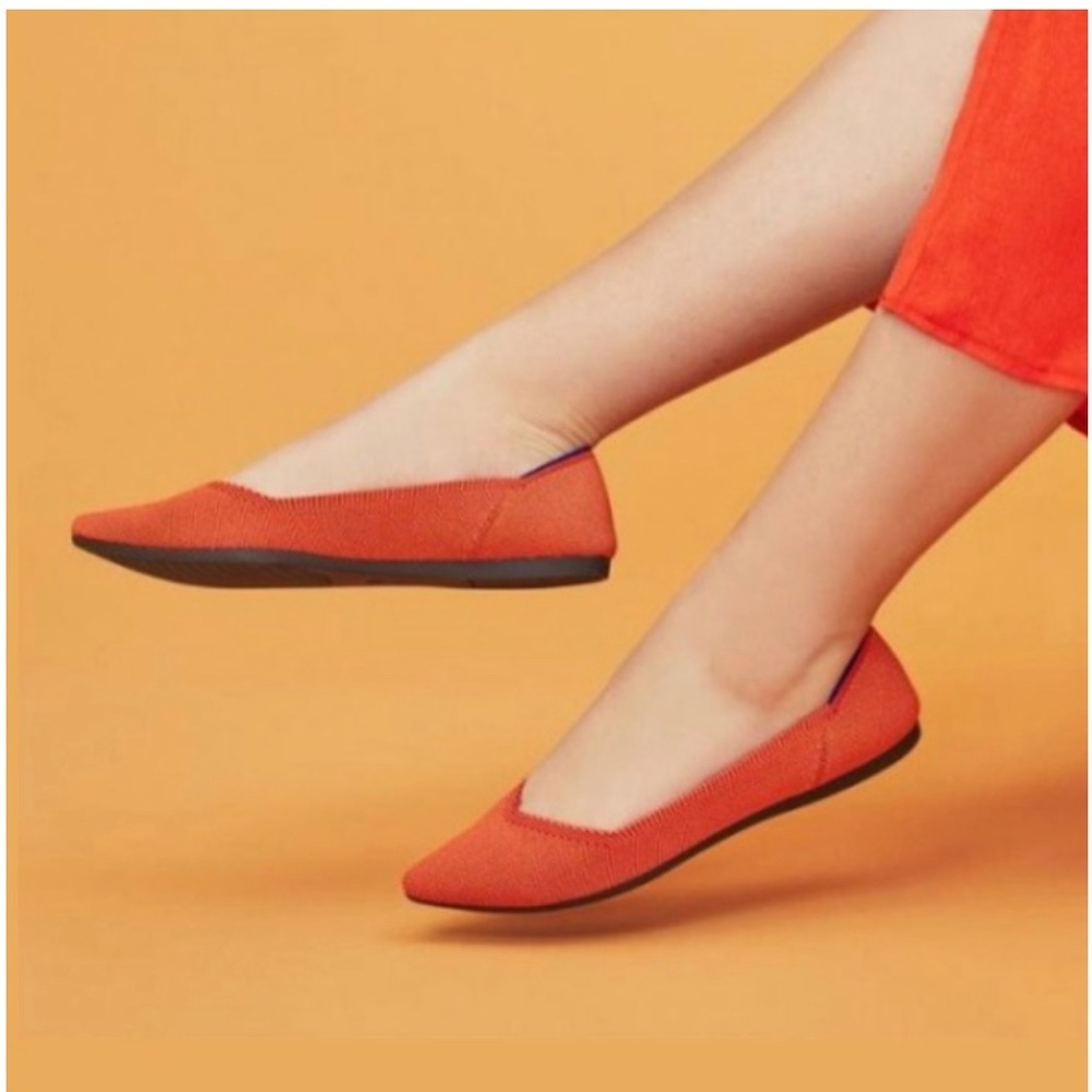 Rothys | The Point Classic in Persimmon Marina Stripe (Rare/discontinued)